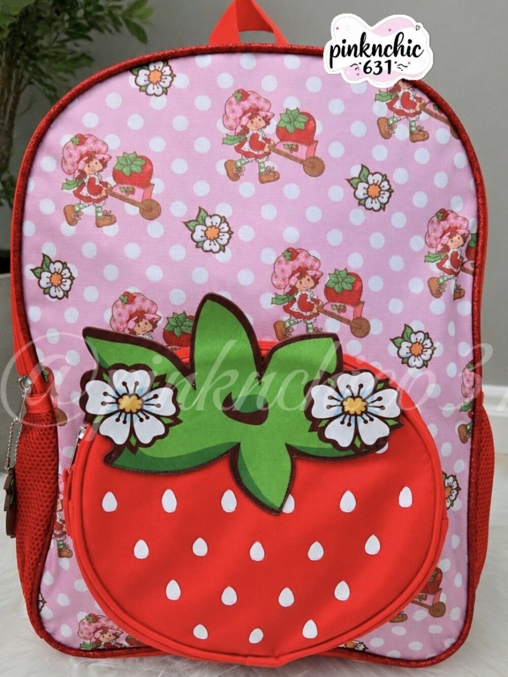 Strawberry Shortcake Glitter Backpack Back To School